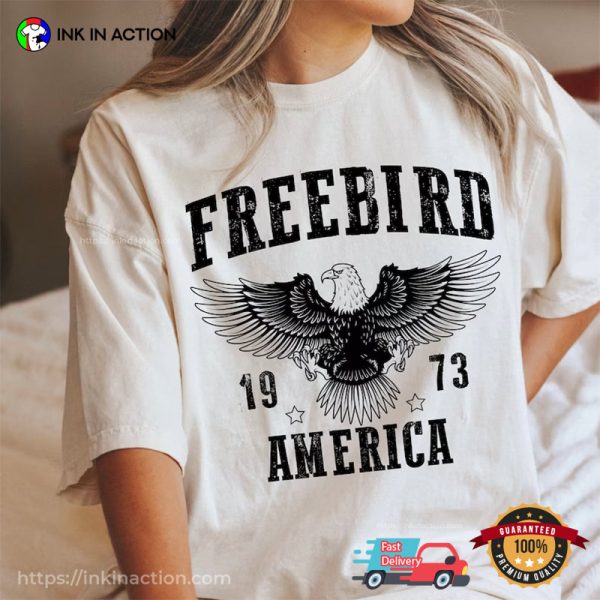 Freebirds Lynyrd Skynyrd America 1973 Retro Rock T-Shirt