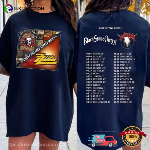 Lynyrd Skynyrd 1970 Top Tour 2024 T-Shirt