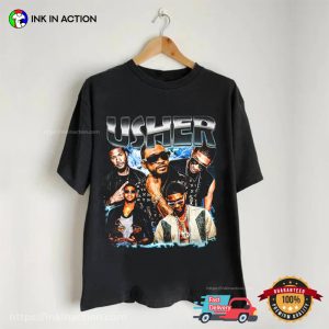 singer usher Highlight Retro Rapper 90s T Shirt 2