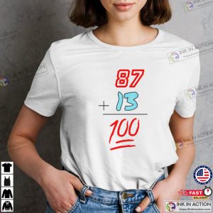 100 Points Couple Taylor Swift Travis Kelce Lovely T-shirt