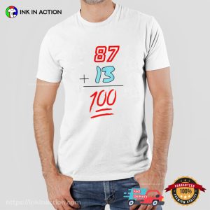 100 Points Couple Taylor Swift Travis Kelce Lovely T shirt 3