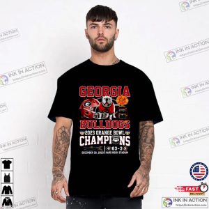 2023 Orange Bowl Champions Georgia Bulldogs Football T Shirt 2