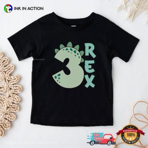 3 Rex Shirt, 3rd Birthday T shirt 3