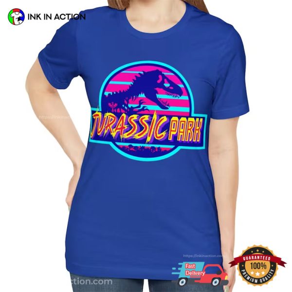 80’s Themed Jurassic Park Logo T-shirt