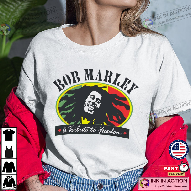 A Tribute to Freedom Bob Marley Vintage T-Shirt - Print your thoughts. Tell  your stories.