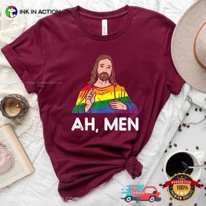 Ah Men Jesus funny gay shirts 2