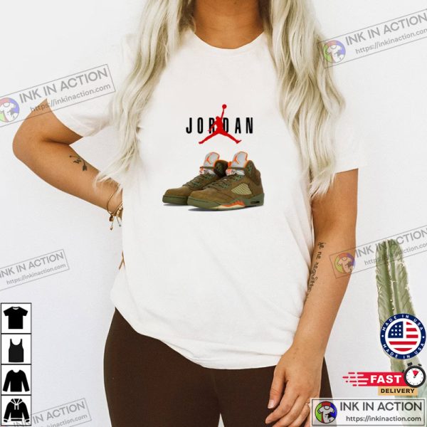 Air Jordan 5 Retro Olive T-shirt