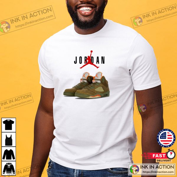 Air Jordan 5 Retro Olive T-shirt