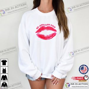 All American Bitch Sexy Lip Tee