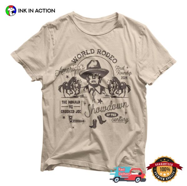 America’s World Rodeo 2024 Showdown Funny Political T-shirts