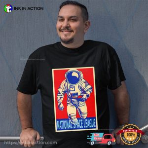 Astronaut Football Player National Space League Shirt