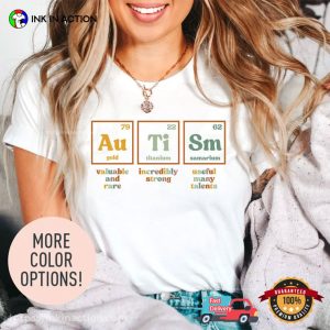 Autism Chemistry Comfort Colors T Shirt, national autism awareness day Merch 3