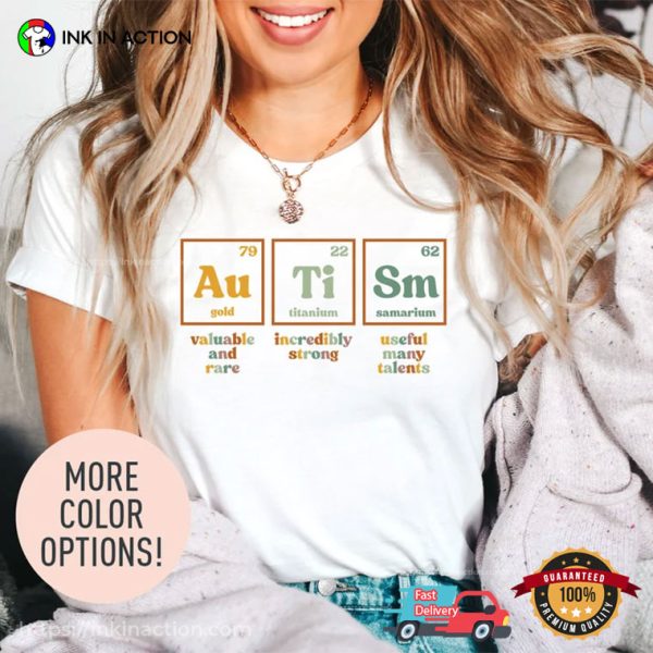 Autism Chemistry Comfort Colors T-Shirt, National Autism Awareness Day Merch