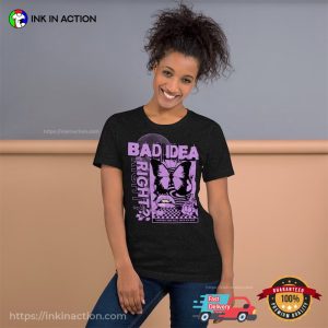 Bad Idea Right Retro 90s Olivia Rodrigo T-shirt