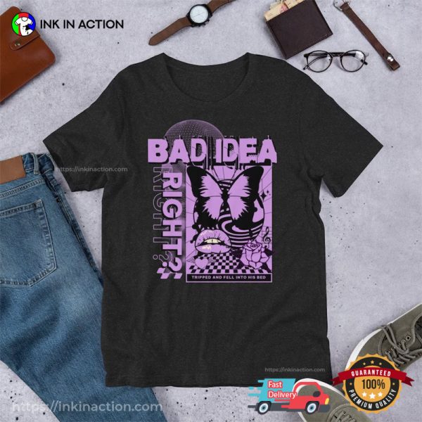 Bad Idea Right Retro 90s Olivia Rodrigo T-shirt