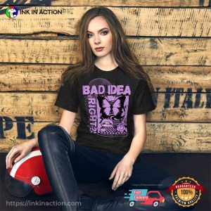 Bad Idea Right Retro 90s Olivia Rodrigo T-shirt