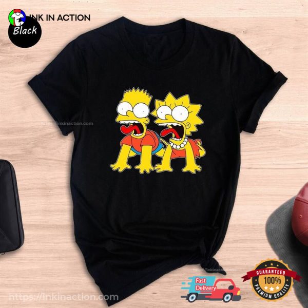 Bart And Lisa Funny Comfort Colors The Simpsons T-shirt