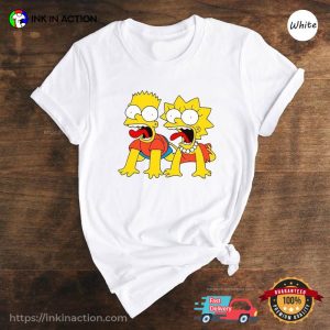 Bart And Lisa Funny Comfort Colors the simpsons t shirt 3