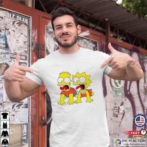 Bart And Lisa Funny Comfort Colors the simpsons t shirt