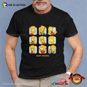 Bart Moods Parody the simpsons shirt