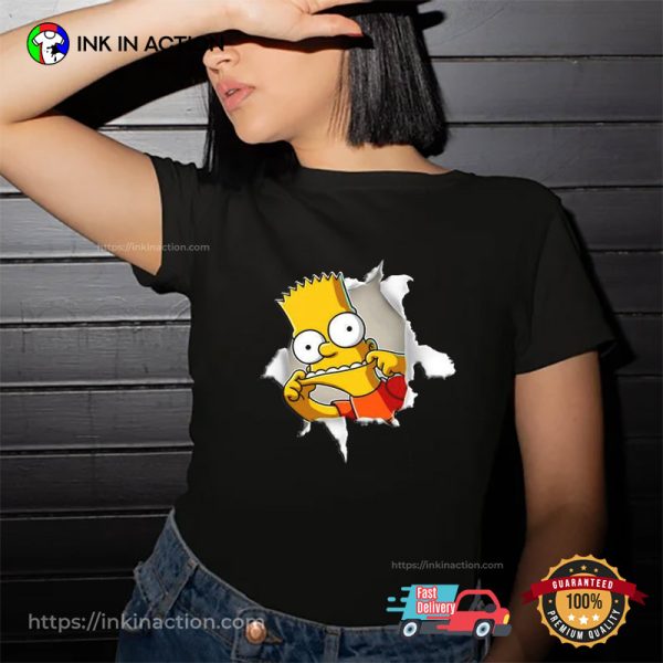 Bart Simpson Funny Prank The Simpsons Shirt