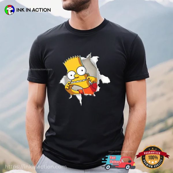 Bart Simpson Funny Prank The Simpsons Shirt