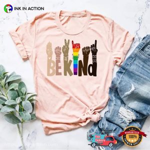 Be Kind Sign Language Love T Shirt 2