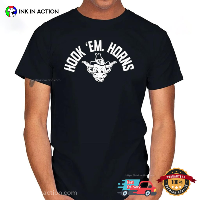Big 12 Champion Texas Longhorn Hook Em T-shirt - Print your