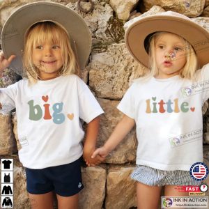 Big Middle Little Family Matching big brother and sister shirts