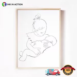 Big Sister Little Brother Pencil Draw Poster 3