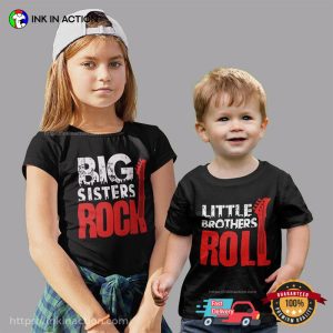 Big Sister Rock Little Brothers Roll Matching Shirt