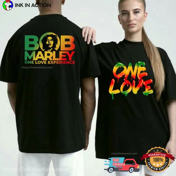 Black History Month Bob Marley One Love Shirt