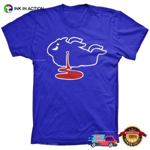 Bleeding Buffalo Bills Funny Baseball T Shirt 3