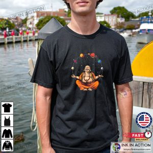 Buddha Juggling Space Planets Classic T-Shirt