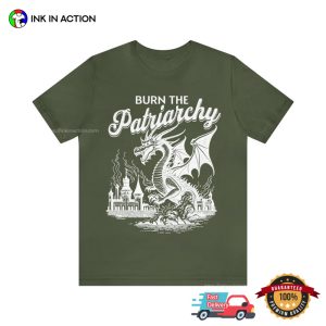 Burn The Patriarchy Dragon Destroy City T Shirt 3