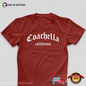 California coachella music festival t shirts 2