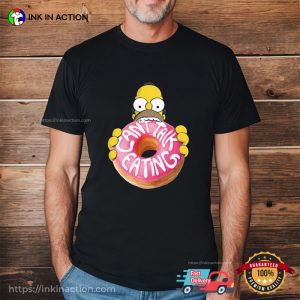 Can't Talk Eating Funny homer the simpsons Cartoon T Shirt 2