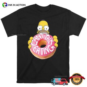 Can't Talk Eating Funny homer the simpsons Cartoon T Shirt 3