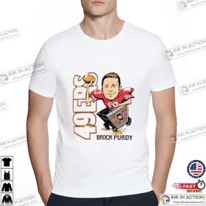 Cartoon Style 49ers Brock Purdy Shirt