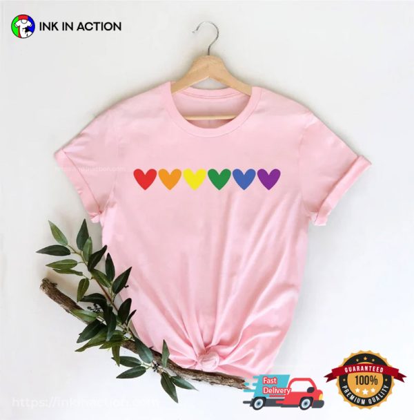 Colorful Hearts LGBTQ Pride Shirts
