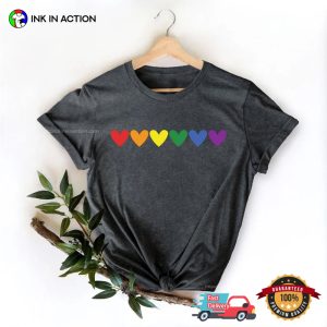 Colorful Hearts lgbtq pride shirts 2