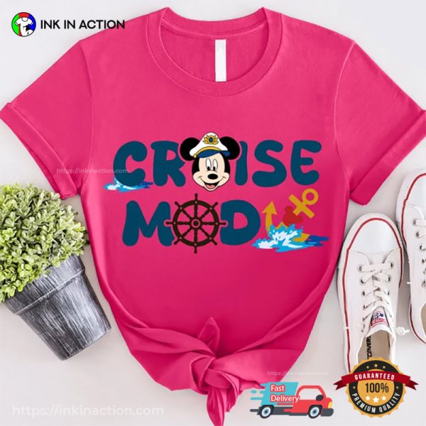 Comfort Colors Cruise Mode Mickey Family Disney Trip T-Shirts