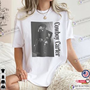Cowboy Carter BW Retro beyonce graphic shirt 3