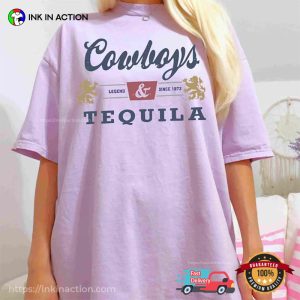 Cowboys And Tequila Retro Comfort Colors T-shirt