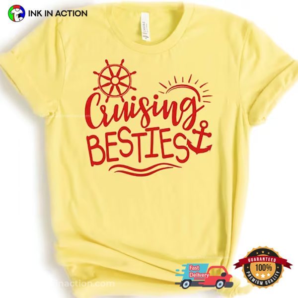Cruise Besties Funny Girls Trip Comfort Colors T-Shirt
