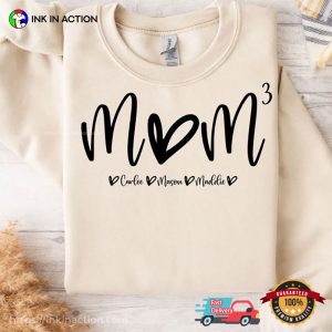 Custom Kids Mom Exponential T Shirt, unique mother s day gifts 3