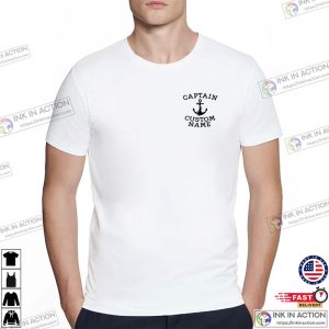 Custom Name Captain Sailing Boat Comfort Colors T Shirt