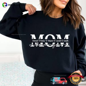 Customized Childs Love You Mom T-Shirt, Happy Mommy Day Apparel