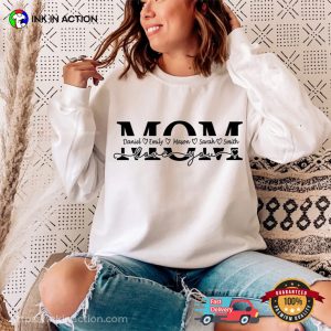 Customized Childs Love You Mom T Shirt, happy mommy day Apparel 3