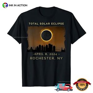 Customized State Total Solar Eclipse April 8 2024 Vintage T-shirt